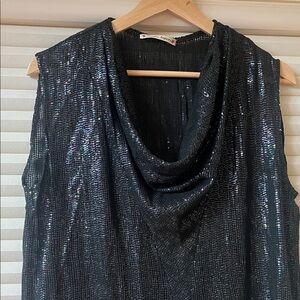 Nanette Lepore Shimmering Black Sleeveless Top